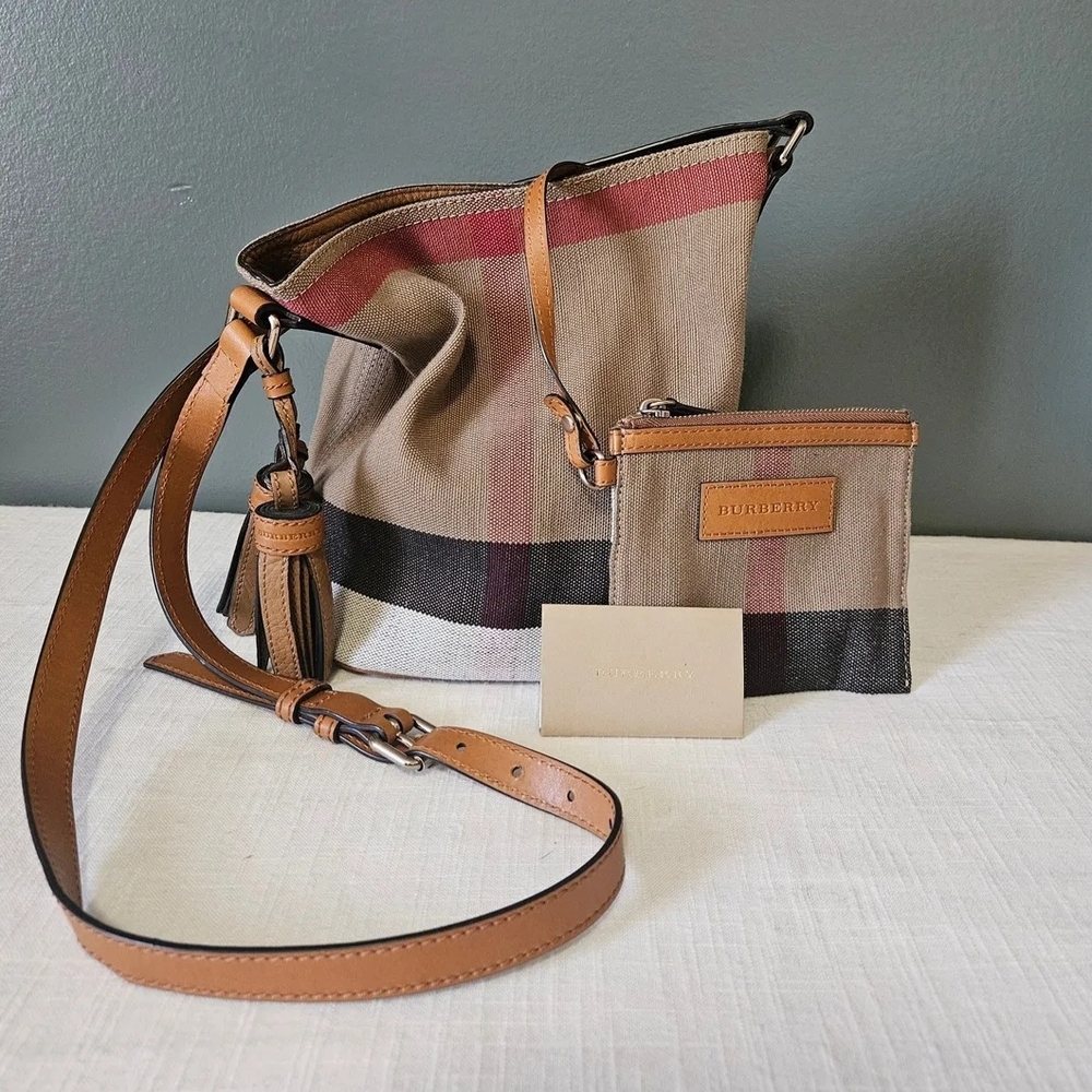 Burberry Beige and Black Crossbody Bag